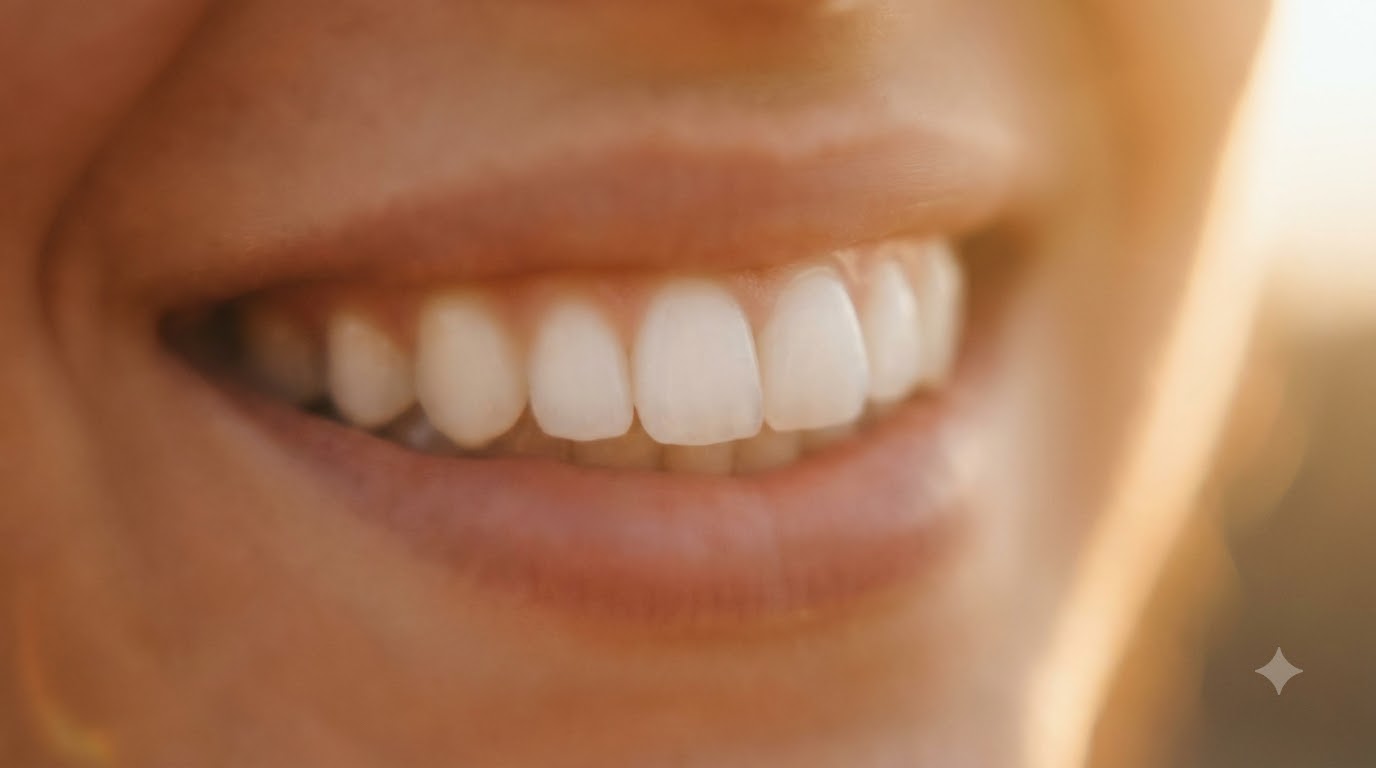 Sample case: porcelain veneers, 8 upper teeth